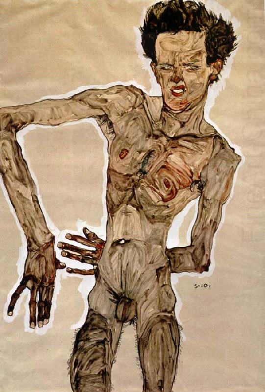 Standing Male Nude, Egon Schiele